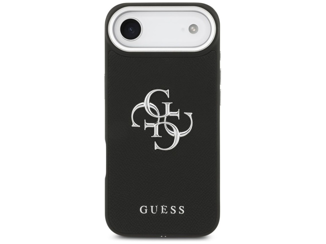Guess Grained Big 4G Classic Logo case for iPhone 17 Air - black
