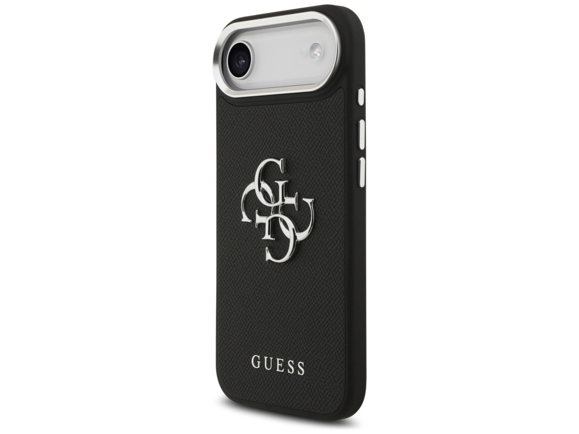 Capa Guess Granulada com Logo Clássico 4G para iPhone 17 Air - preta