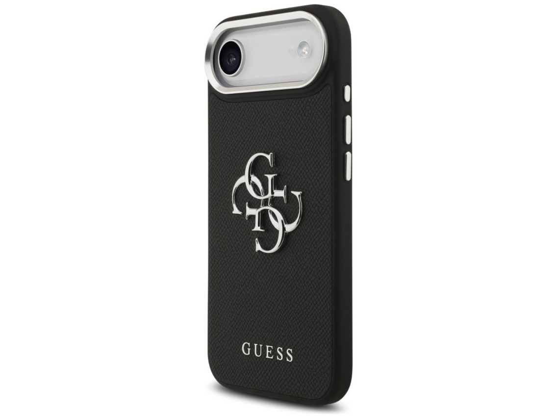 Guess Grained Big 4G Classic Logo case for iPhone 17 Air - black