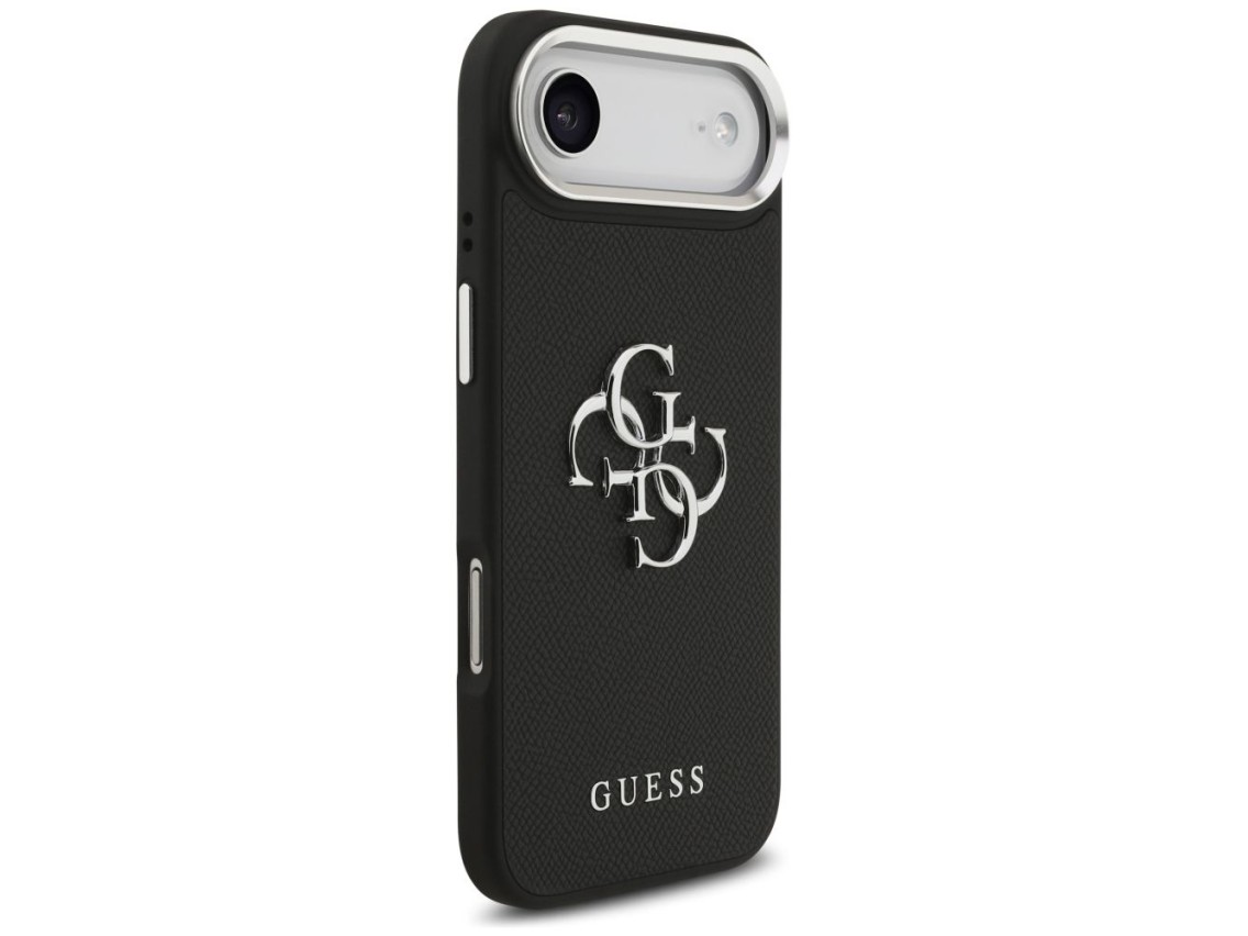 Guess Grained Big 4G Classic Logo case for iPhone 17 Air - black