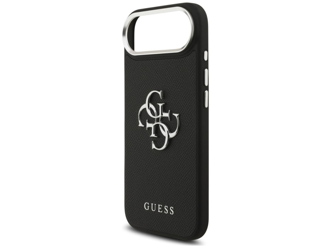 Guess Grained Big 4G Classic Logo case for iPhone 17 Air - black