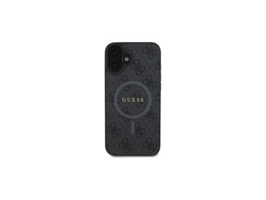 Guess 4G Ring Classic Logo MagSafe case for iPhone 16 - black