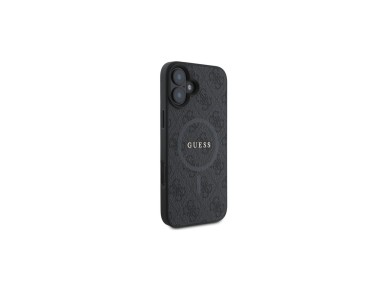 Guess 4G Ring Classic Logo MagSafe case for iPhone 16 - black