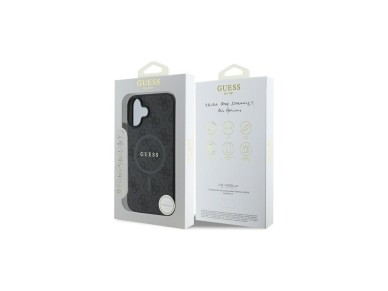 Guess 4G Ring Classic Logo MagSafe case for iPhone 16 - black