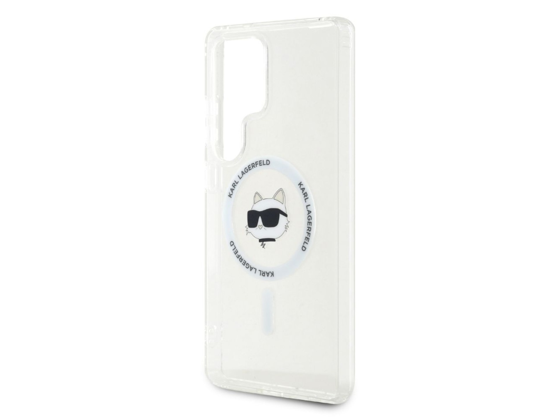 Funda Karl Lagerfeld Button Choupette Head con logo impreso MagSafe para Samsung Galaxy S25 Ultra bl