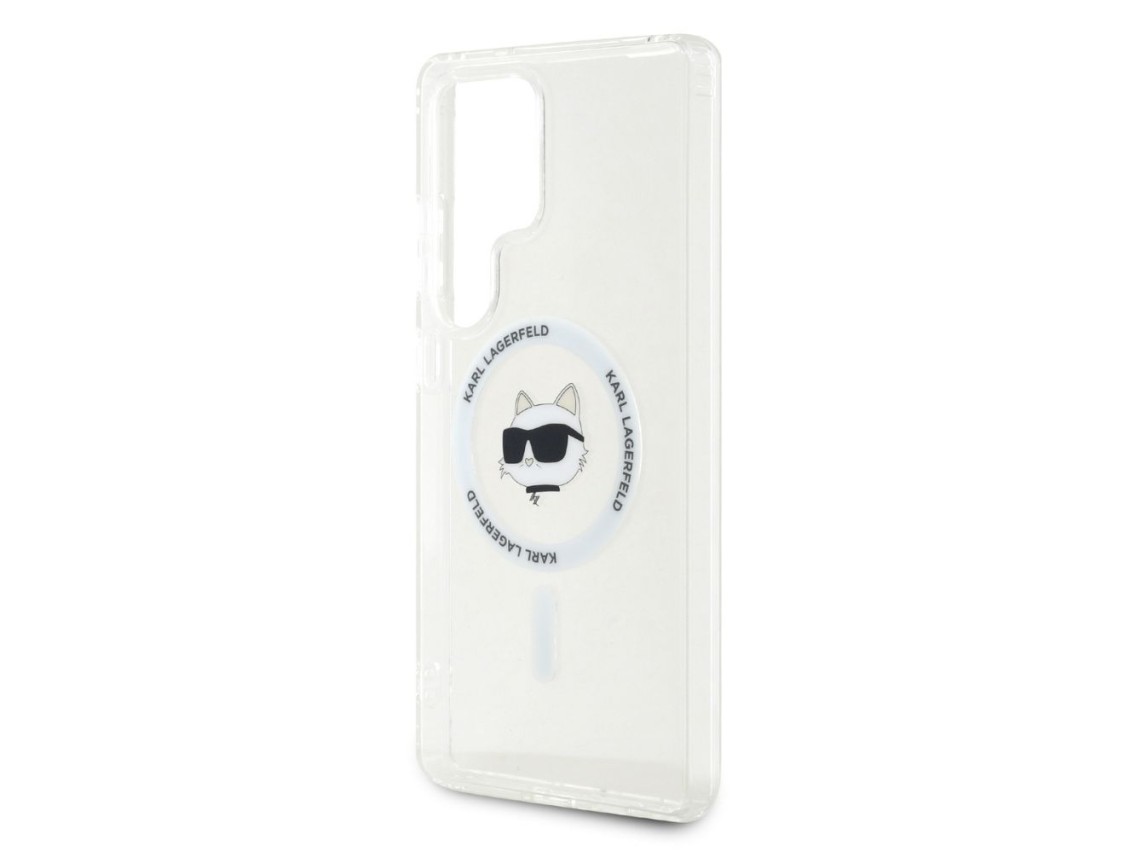 Funda Karl Lagerfeld Button Choupette Head con logo impreso MagSafe para Samsung Galaxy S25 Ultra bl