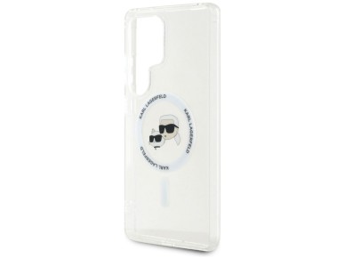 Case Karl Lagerfeld Button Karl & Choupette Heads Printed Logo MagSafe Samsung Galaxy S25 Ultra whit Case Karl Lagerfeld Button Karl & Choupette Heads Printed Logo MagSafe Samsung Galaxy S25 Ultra whit