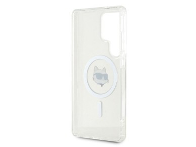 Case Karl Lagerfeld Button Choupette Head Printed Logo MagSafe Samsung Galaxy S25 Ultra white Case Karl Lagerfeld Button Choupette Head Printed Logo MagSafe Samsung Galaxy S25 Ultra white