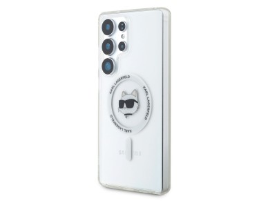 Case Karl Lagerfeld Button Choupette Head Printed Logo MagSafe Samsung Galaxy S25 Ultra white Case Karl Lagerfeld Button Choupette Head Printed Logo MagSafe Samsung Galaxy S25 Ultra white