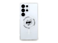 Funda Karl Lagerfeld Button Choupette Head con logo impreso MagSafe para Samsung Galaxy S25 Ultra bl