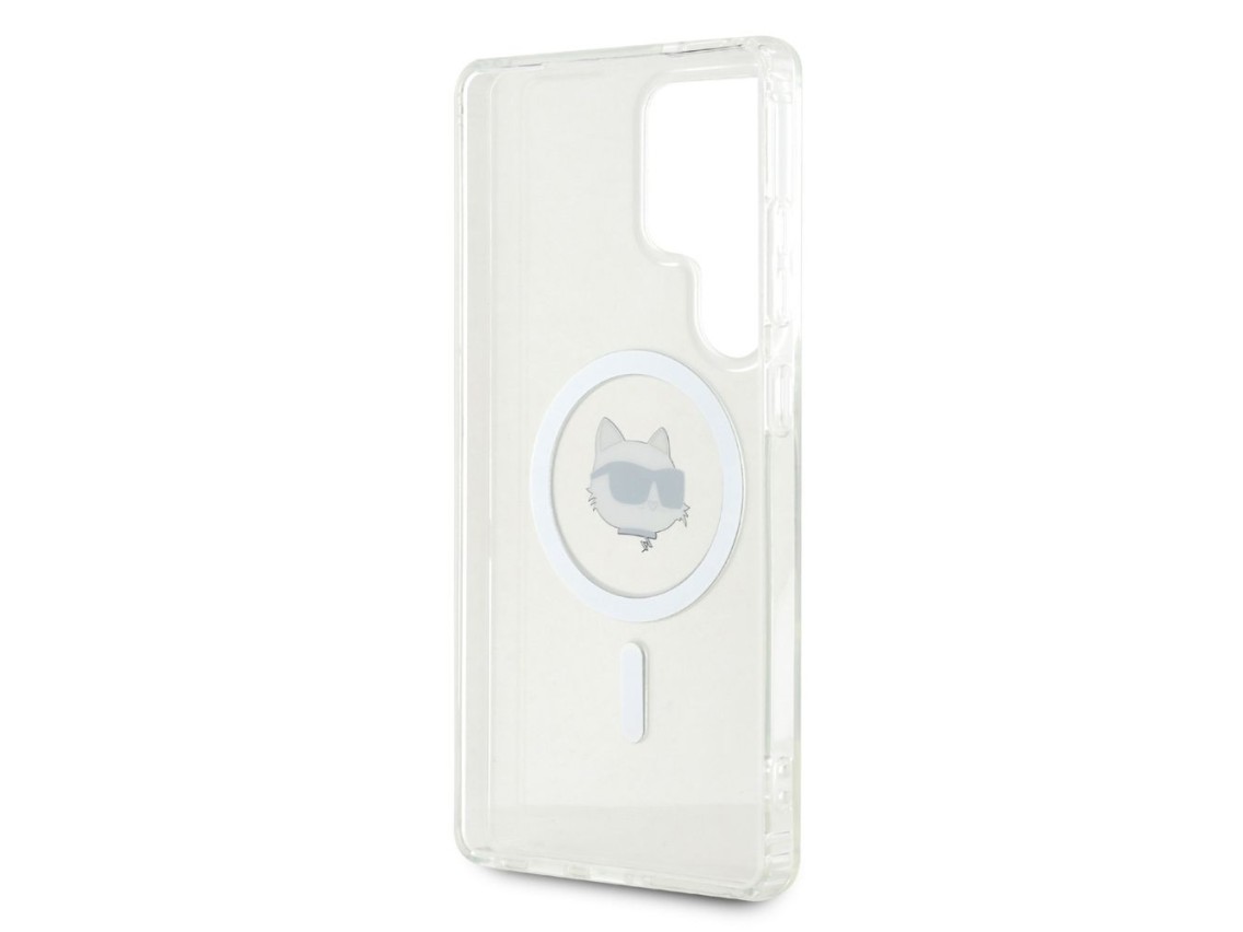 Funda Karl Lagerfeld Button Choupette Head con logo impreso MagSafe para Samsung Galaxy S25 Ultra bl