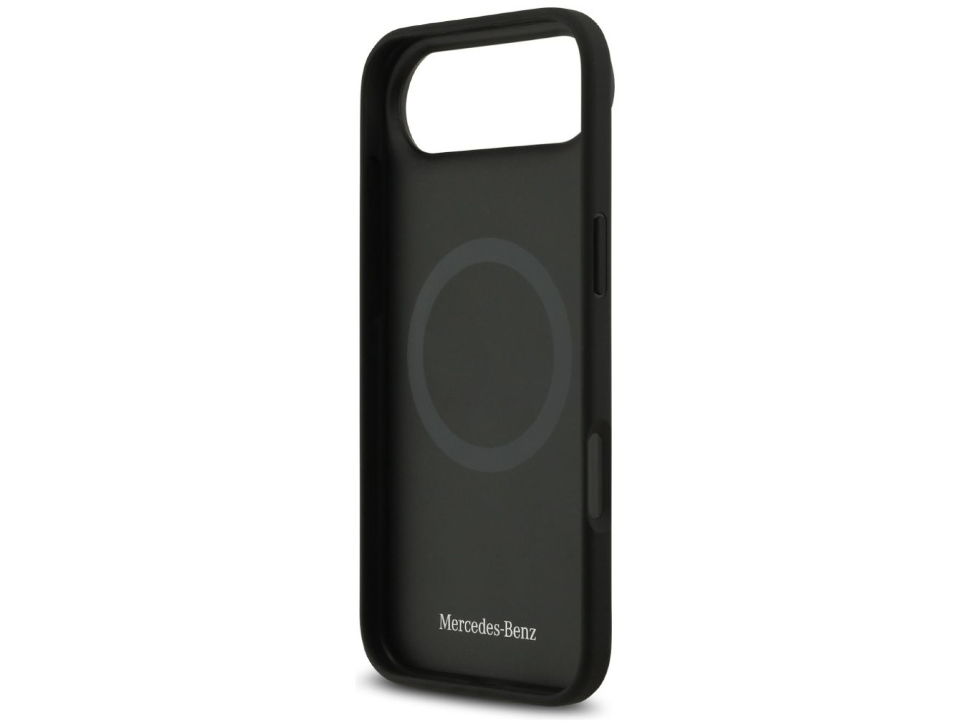 Capa Mercedes Leather The Move MagSafe para iPhone 17 Air - preta