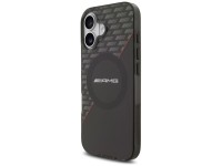 AMG Double Layer Transparent Rhombs MagSafe Case for iPhone 17 - Black and Red AMG Double Layer Transparent Rhombs MagSafe Case for iPhone 17 - Black and Red