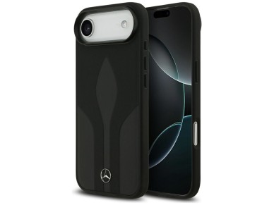 Mercedes Leather The Move MagSafe case for iPhone 17 Air - black Mercedes Leather The Move MagSafe case for iPhone 17 Air - black