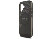 AMG Double Layer Transparent Rhombs MagSafe Case for iPhone 17 - Black and Red AMG Double Layer Transparent Rhombs MagSafe Case for iPhone 17 - Black and Red