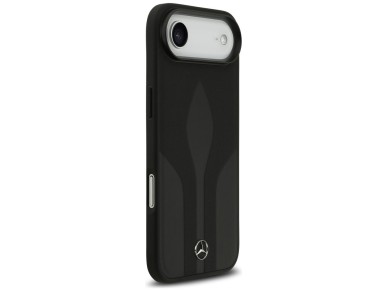 Capa Mercedes Leather The Move MagSafe para iPhone 17 Air - preta Capa Mercedes Leather The Move MagSafe para iPhone 17 Air - preta