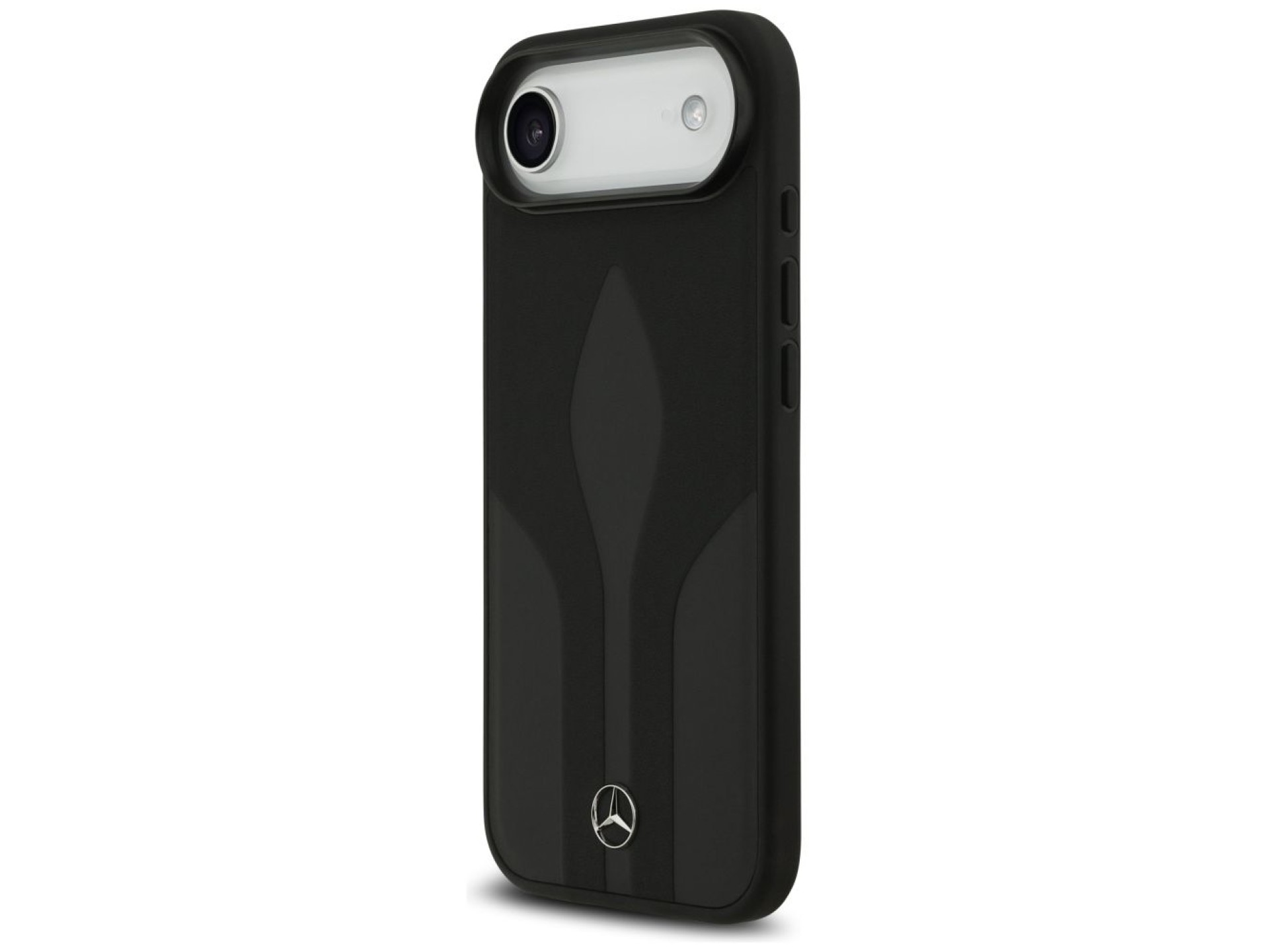 Capa Mercedes Leather The Move MagSafe para iPhone 17 Air - preta