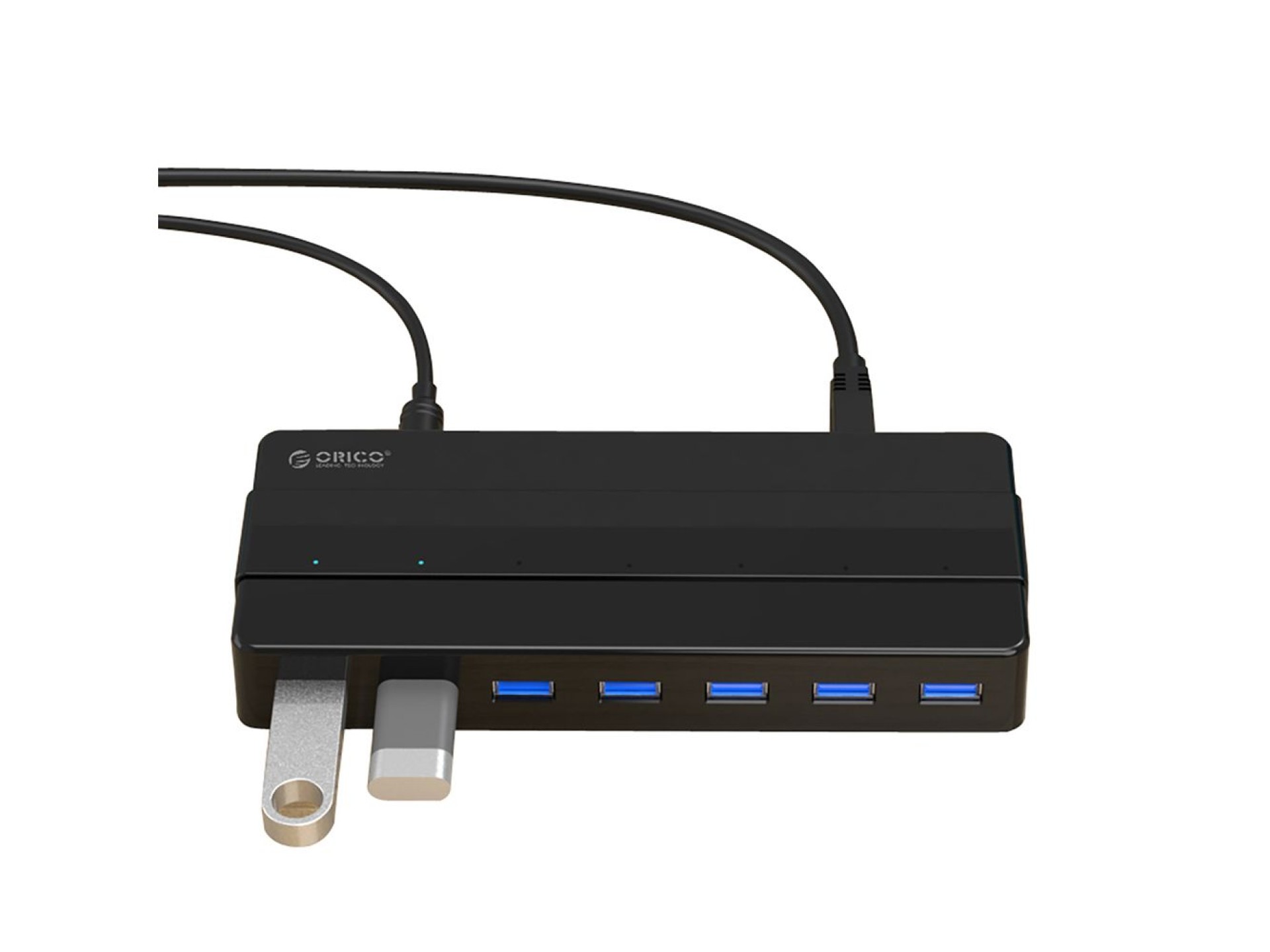 Hub Orico H7928-U3-V1 7x USB-A 3.0 - negro