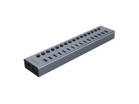 Hub Orico BT2U3-16AB com 16 portas USB-A 3.0 e interruptores - cinza Hub Orico BT2U3-16AB com 16 portas USB-A 3.0 e interruptores - cinza