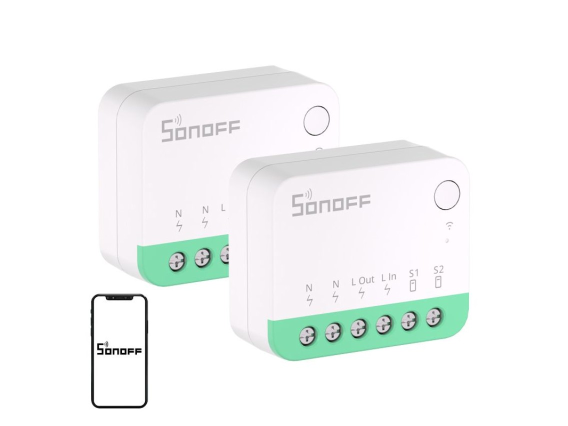 Interruptor de materia SONOFF MINIR4M (Extreme), paquete de 2