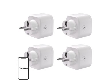 Enchufe externo SONOFF S61s Matter vía Wi-Fi, paquete de 4 Enchufe externo SONOFF S61s Matter vía Wi-Fi, paquete de 4