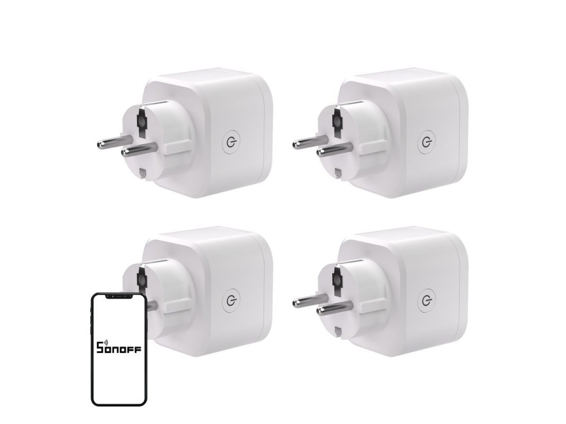 SONOFF S61s Matter External Plug via Wi-Fi, 4-Pack