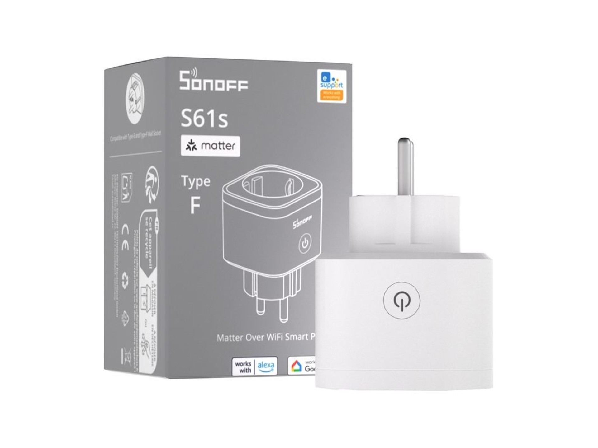 SONOFF S61s Matter External Plug via Wi-Fi