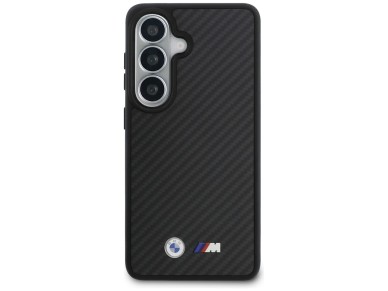 Funda BMW M Kevlar con logo MagSafe para Samsung Galaxy S26 - Negra