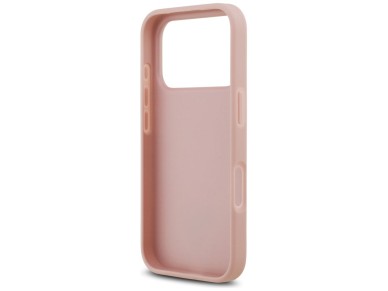 Guess Rhinestone Triangle Logo iPhone 17 Pro Case - Pink