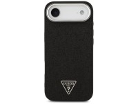 Capa MagSafe com Logo Triangular Glitter da Guess para iPhone 17 Air - Preta