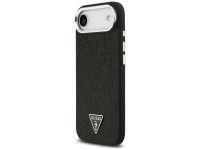 Capa MagSafe com Logo Triangular Glitter da Guess para iPhone 17 Air - Preta