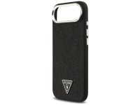 Capa MagSafe com Logo Triangular Glitter da Guess para iPhone 17 Air - Preta