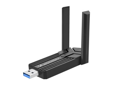 Adaptador USB 3.0 Wi-Fi 6 de banda dupla Wozinsky WAX-1800 - Preto