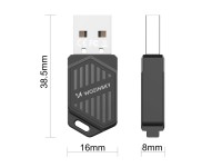 Adaptador USB Wi-Fi 6 de banda dupla Wozinsky WAX-900 com Bluetooth 5.4 - Preto Adaptador USB Wi-Fi 6 de banda dupla Wozinsky WAX-900 com Bluetooth 5.4 - Preto