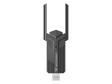 Adaptador USB 3.0 Wi-Fi 6 de banda dupla Wozinsky WAX-1800 - Preto