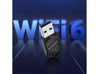 Adaptador USB Wi-Fi 6 de banda dupla Wozinsky WAX-900 com Bluetooth 5.4 - Preto Adaptador USB Wi-Fi 6 de banda dupla Wozinsky WAX-900 com Bluetooth 5.4 - Preto