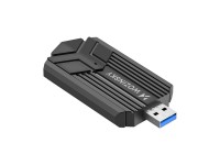 Adaptador inalámbrico USB 3.0 WiFi 6 de doble banda Wozinsky WAX-1800 - Negro Adaptador inalámbrico USB 3.0 WiFi 6 de doble banda Wozinsky WAX-1800 - Negro