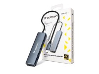 USB-C 6 in 1 Hub Wozinsky WHBC10Y4S Multifunctional, Aluminum, with 25 cm Cable - Gray