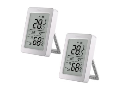 Sensor de temperatura y humedad SONOFF ZigBee SNZB-02DR2, paquete de 2 Sensor de temperatura y humedad SONOFF ZigBee SNZB-02DR2, paquete de 2