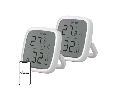 SONOFF ZigBee SNZB-02D Temperature and Humidity Sensor, 2-Pack