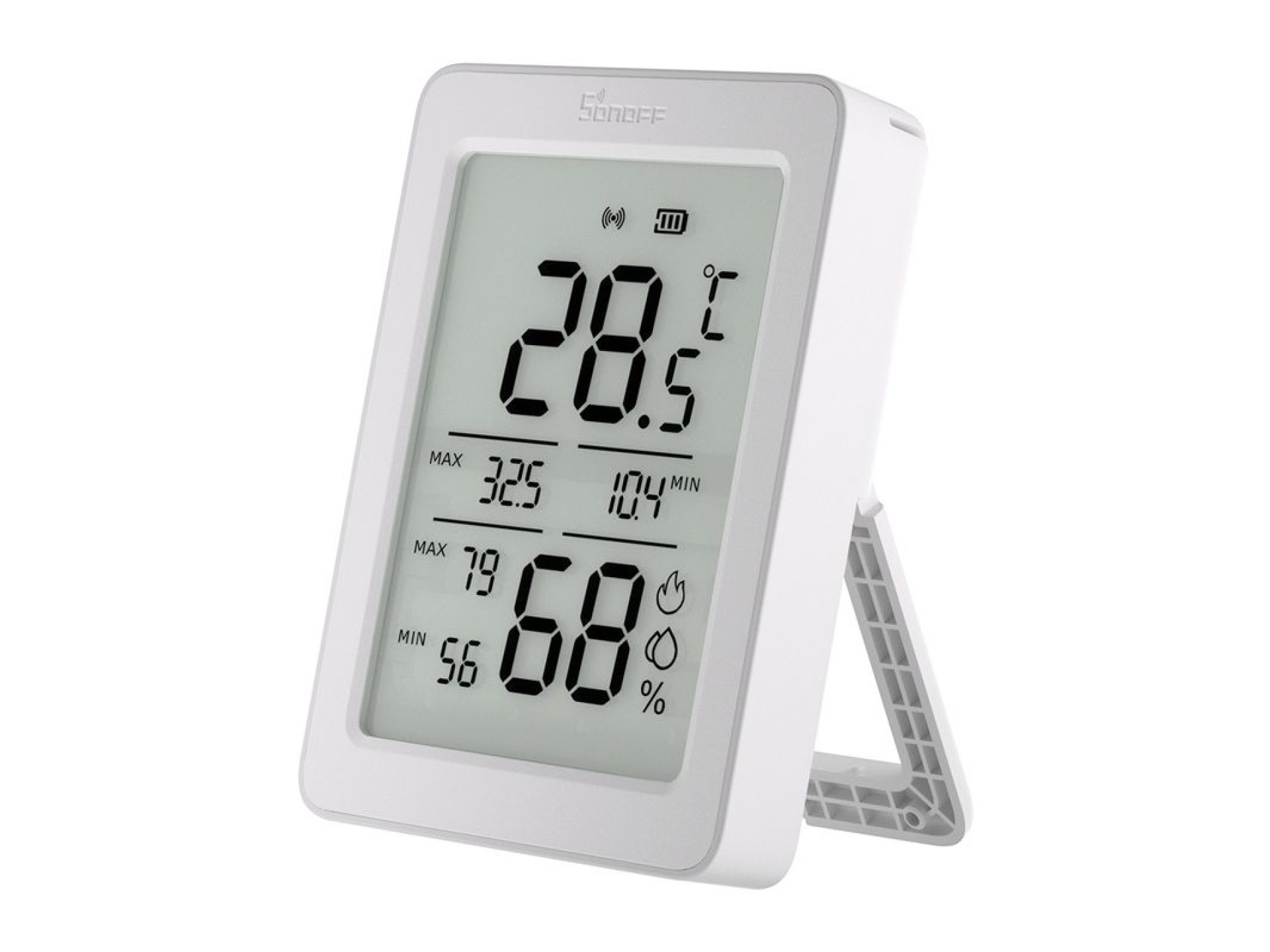 Sensor de temperatura e umidade SONOFF ZigBee SNZB-02DR2, pacote com 2 unidades
