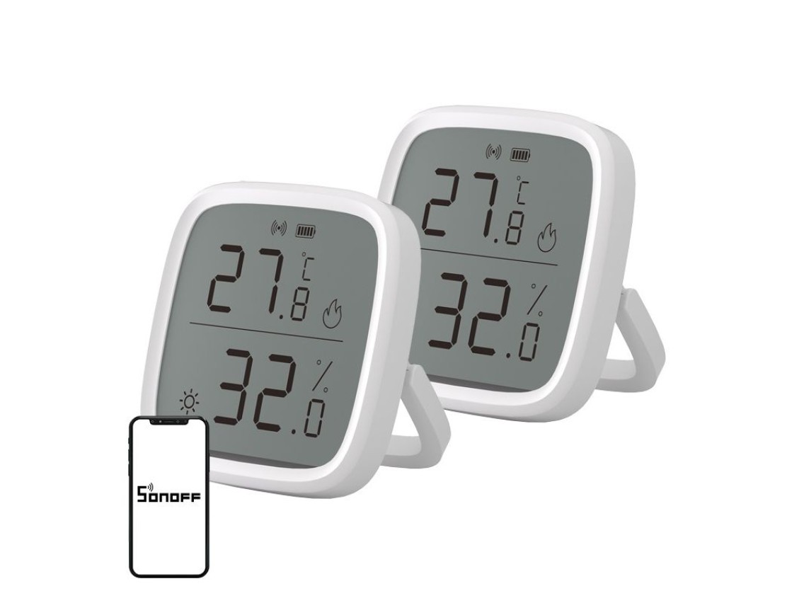 SONOFF ZigBee SNZB-02D Temperature and Humidity Sensor, 2-Pack