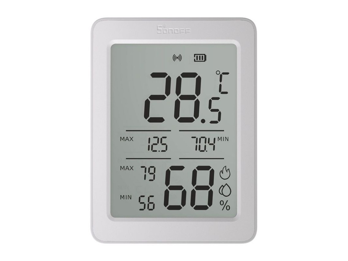 Sensor de temperatura e umidade SONOFF ZigBee SNZB-02DR2, pacote com 2 unidades