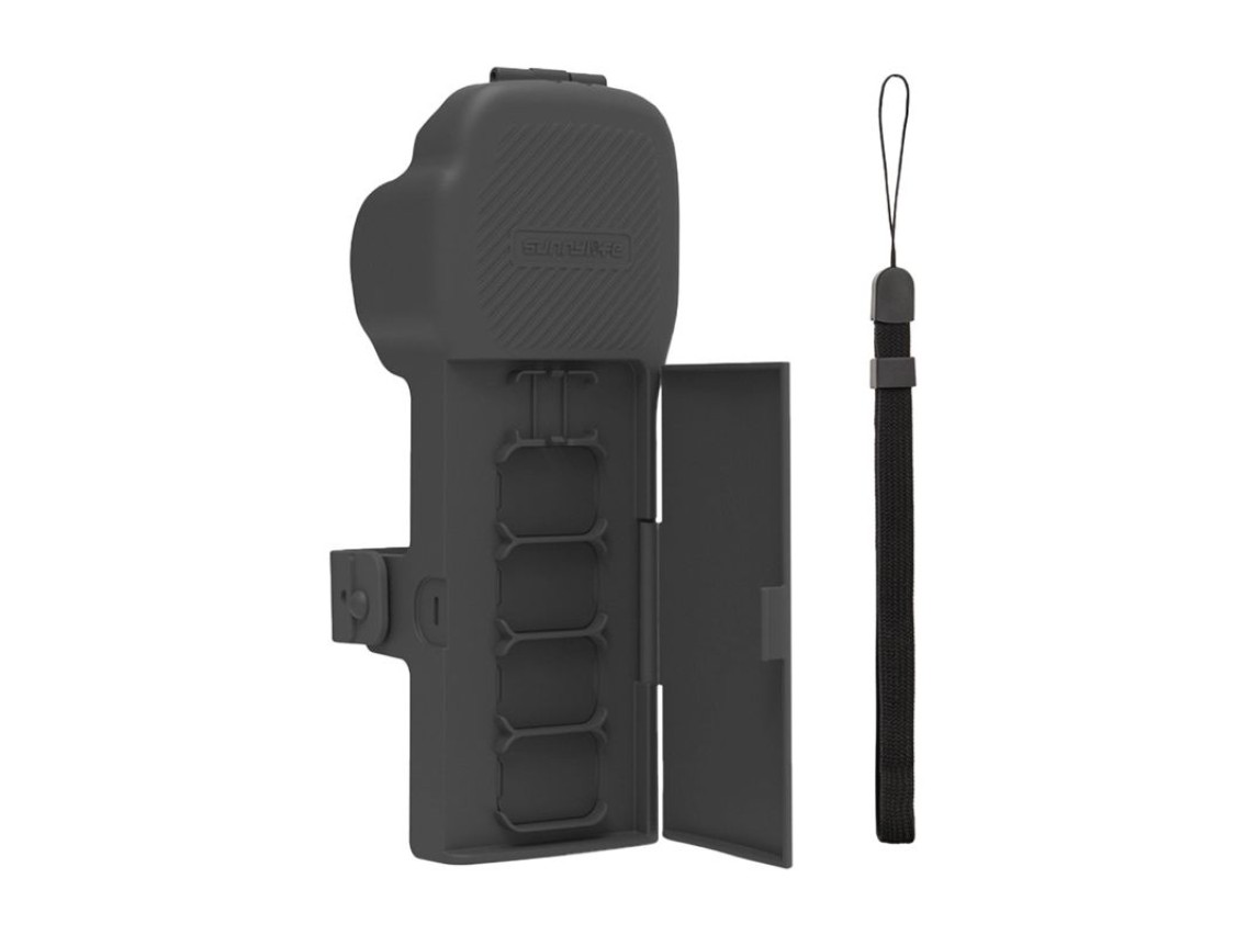 Capa protetora Sunnylife com alça e cordão para Osmo Pocket 3 (cinza)