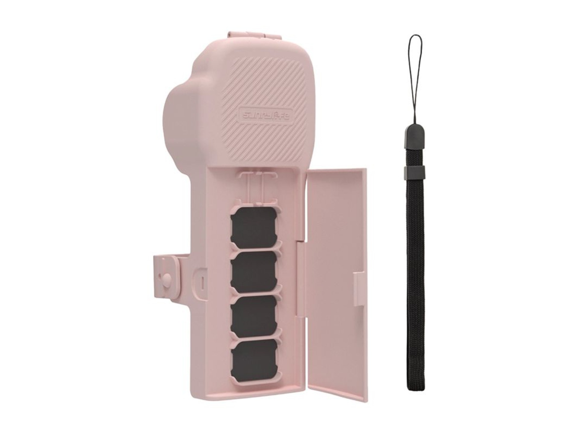Funda protectora Sunnylife con correa y cordón para Osmo Pocket 3 (rosa)