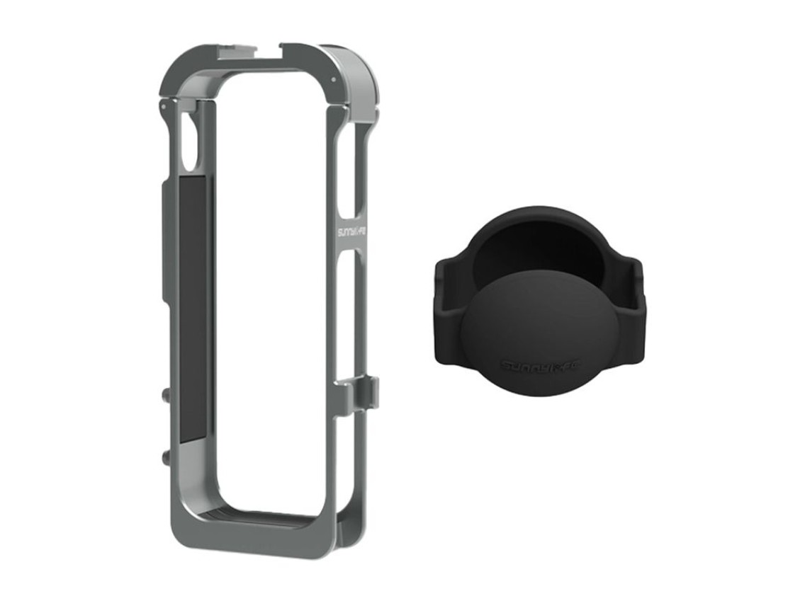 Moldura magnética de metal Sunnylife com capa de lente de silicone para Insta360 X5