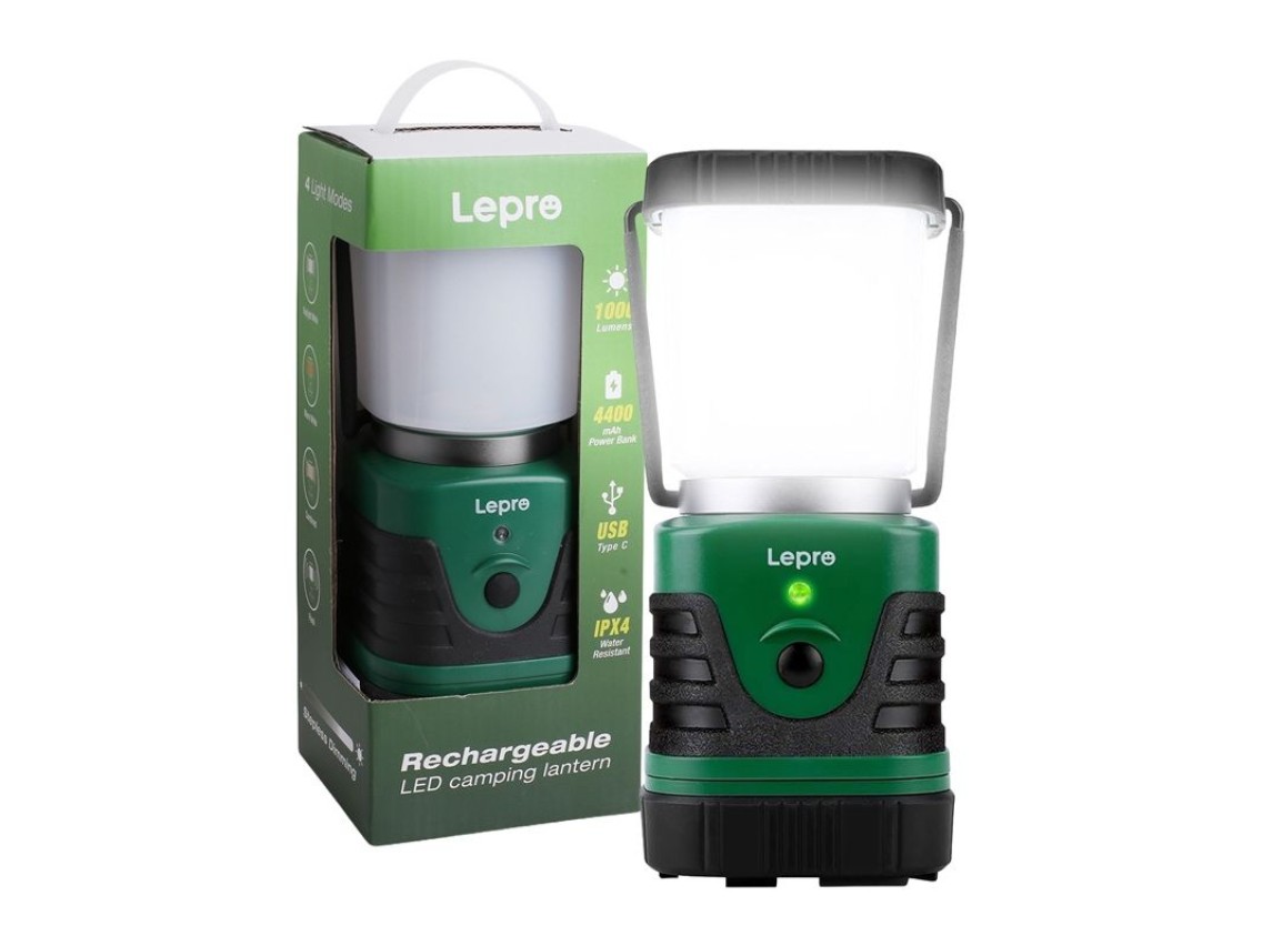 Lâmpada de camping LEPRO 3300008, 1000 lm, 3600 mAh