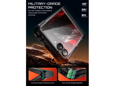 Capa Supcase UB Grip Mag MagSafe para Samsung Galaxy Z Flip 8 - Preta Capa Supcase UB Grip Mag MagSafe para Samsung Galaxy Z Flip 8 - Preta