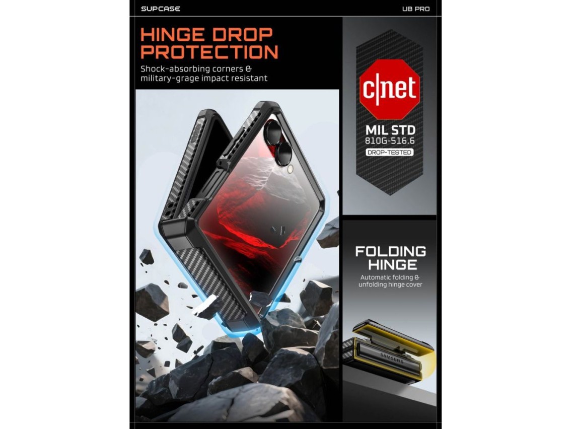 Supcase Unicorn Beetle Pro Case for Samsung Galaxy Z Flip 8 - Black