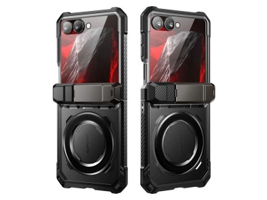 Capa Supcase UB Grip Mag MagSafe para Samsung Galaxy Z Flip 8 - Preta Capa Supcase UB Grip Mag MagSafe para Samsung Galaxy Z Flip 8 - Preta